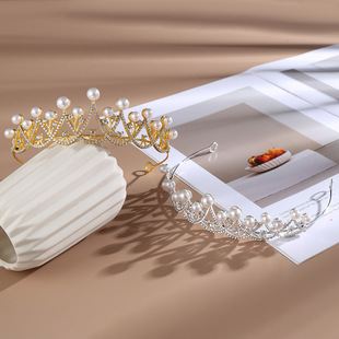 Birthday Crown Crown Hands Princess Headwear Bride Crown Crown Eighteen -year -old adult ritual head hoop Children's hair accessories