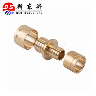Floor heating pipe fittings PEX joint full copper reducing direct sliding tight joint Spain AENOR South Africa SABS