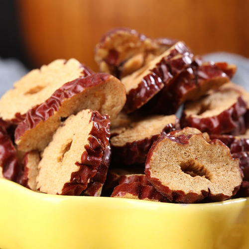 Wholesale factory large jujube rings for brewing tea, cooking soup, and making porridge ingredients - low-temperature baked Xinjiang jujube slices red dates dried