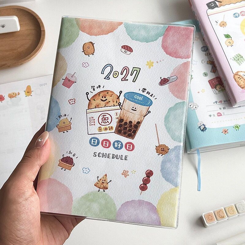2027 Daily Planner with Cute Cartoon Cat Design, Student's Portable Schedule and Planning Notebook 2027 Daily Planner with Cute Cartoon Cat Design, Student's Portable Schedule and Planning Notebook