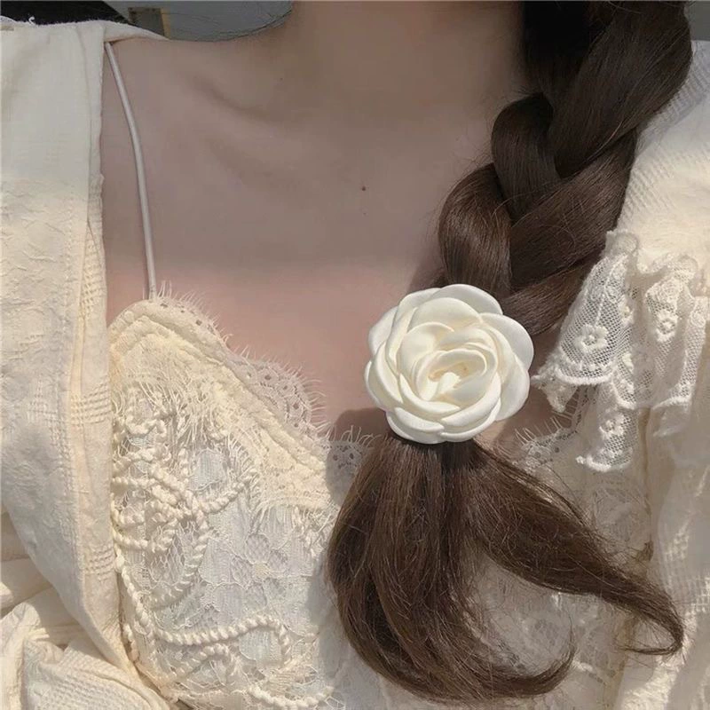 Горный чай, аксессуар для волос, хвостик, волосы-шнур, заколка, стиль Chanel, цветы