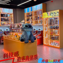 弹珠礼品吊柜展示柜潮玩展示柜积分兑换柜带锁毛绒玩具手办陈列架