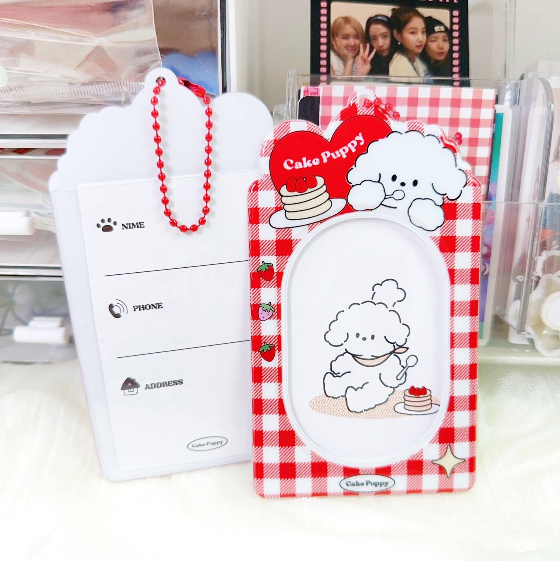 버스카드, 식사카드, 출입통제카드를 보관할 수 있는 귀엽고 멋진 카드홀더 INS 구카 카드홀더 펜던트