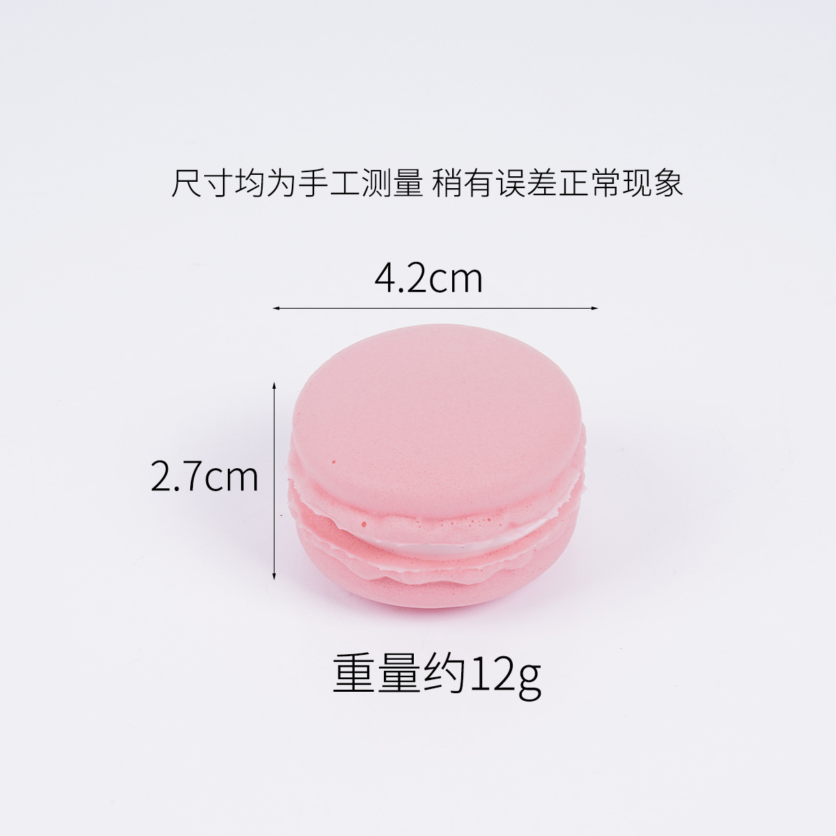 4cm simulación macarron pastel de galletas sándwich tienda de postres accesorios decorativos Pu suave simulación pan amasado música