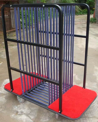 Glass turntable cart, hotel countertop storage and transport cart, hotel hand truck, glass delivery tool cart, hotel transport cart (Avtomobil fırlanan platformaları) - standard-10-compartment-turntable-12m-panel