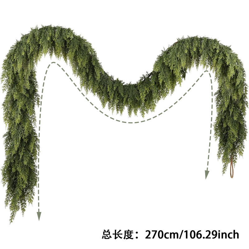 屋外クリスマスシミュレーションつるノヴォーク感触ソフト接着剤ハロウィン装飾ドア壁掛けシミュレーション花|undefined
