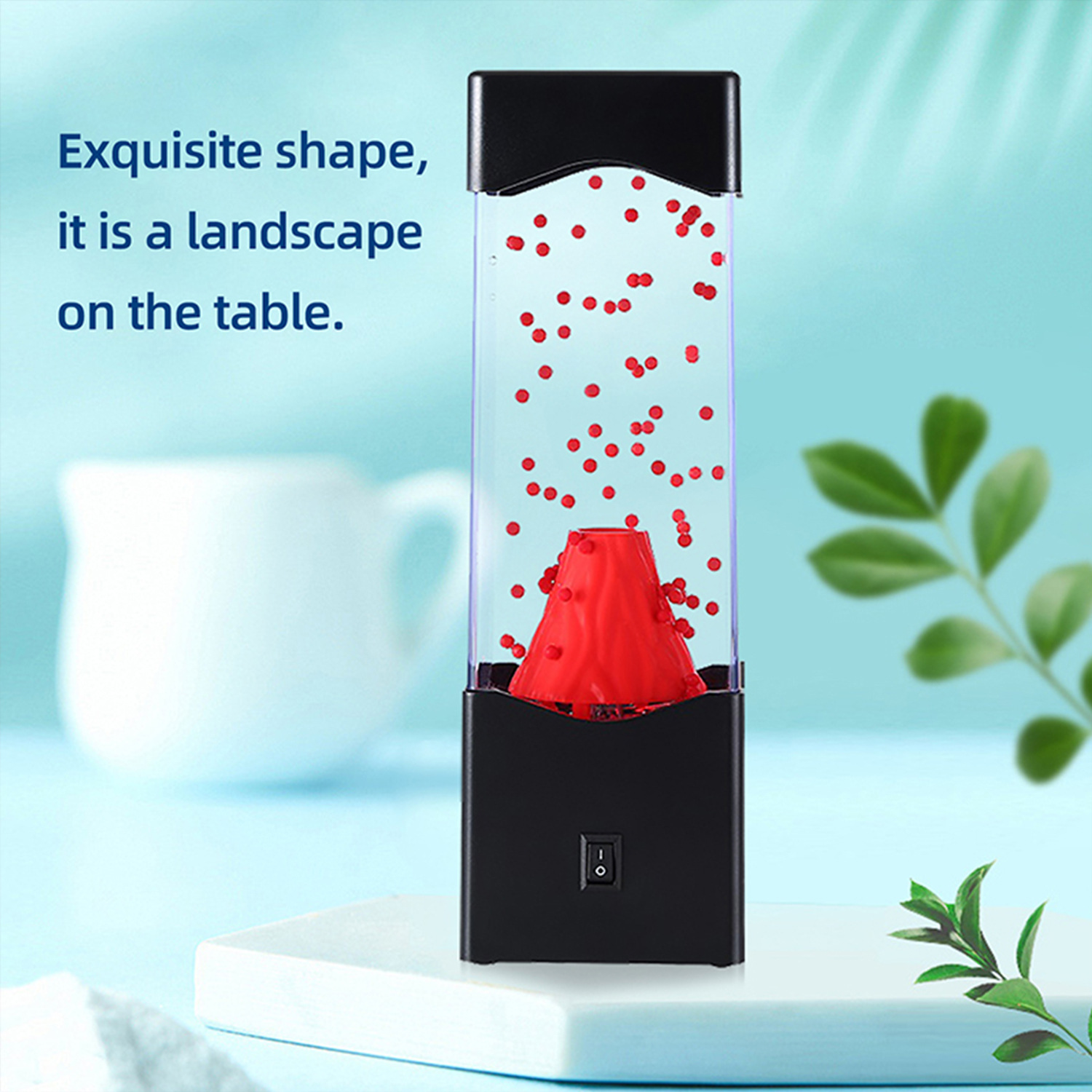 Comercio exterior Venta caliente decoración del hogar Luz de la noche decoración volcán lámpara atmósfera creativa lámpara de noche lámpara de lava