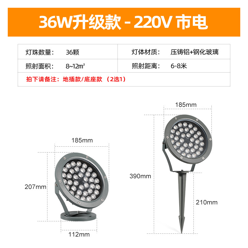 36W 업그레이드 모델 [원형투광등]