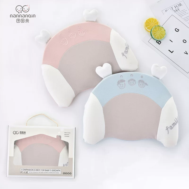 Children's pillow for new born, universal cotton pillowcase