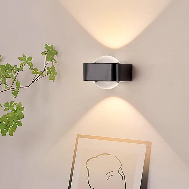 Zhongshan Factory Minimalist Modern Wall Lamp Full Spectrum Bedside Lamp Living Room Sofa Background Wall Atmosphere Lamp High-Value Bedroom