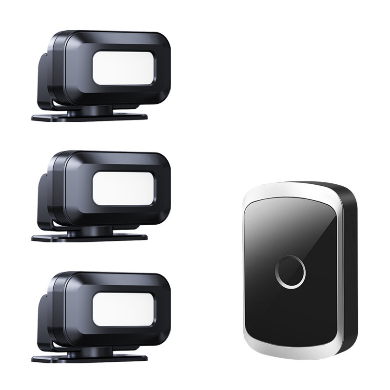 门口欢迎光临感应器店铺进门语音提示迎宾报警器超市分体门铃商用