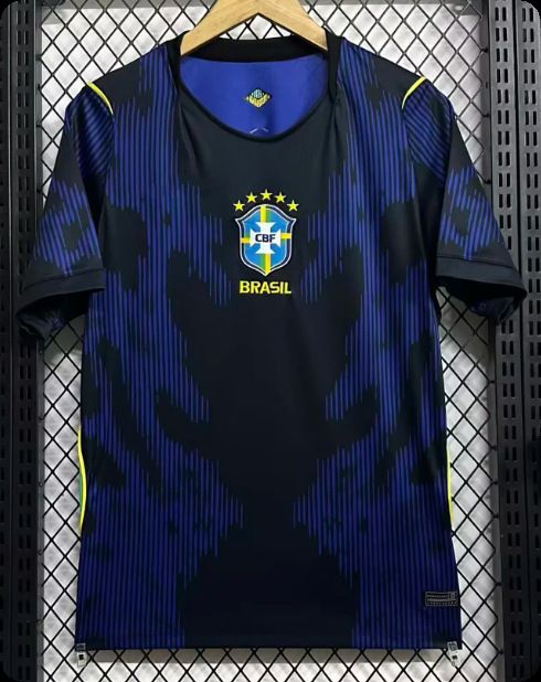 Una pieza de camiseta 2425 equipo nacional México Italia Brasil España Portugal uniforme de fútbol bordado