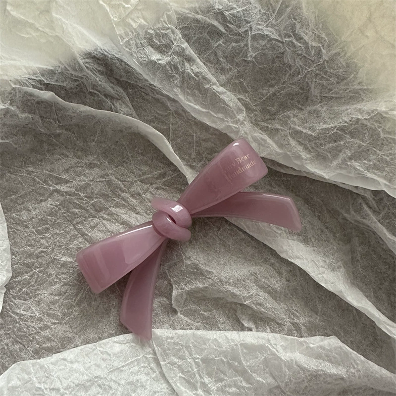 Cute hairgrip with bow, bangs, Korean style