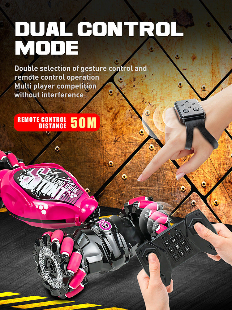 Voiture télécommandée gesture sensing transformable jouet off-road_voghion.com