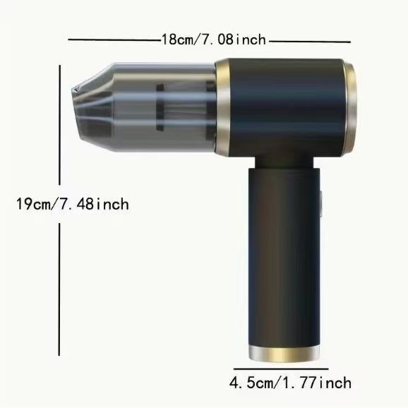 Cross-border car-mounted wireless vacuum cleaner, multifunctional powerful suction and blowing integrated device, small handheld high-power blower for home use