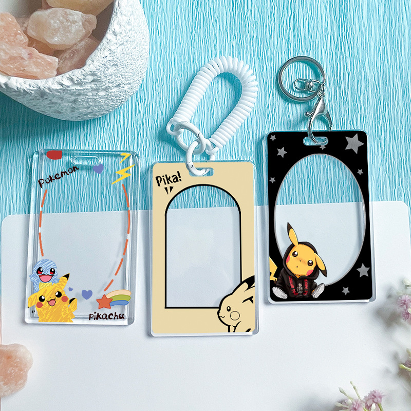 学生卡套透明漫画框行李牌卡套公交卡套硬饭卡校园卡工作证件套