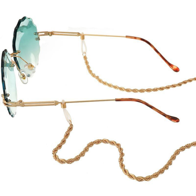 Daily Occasion Casual Simple Style Solid Color Alloy Women's Glasses Chain