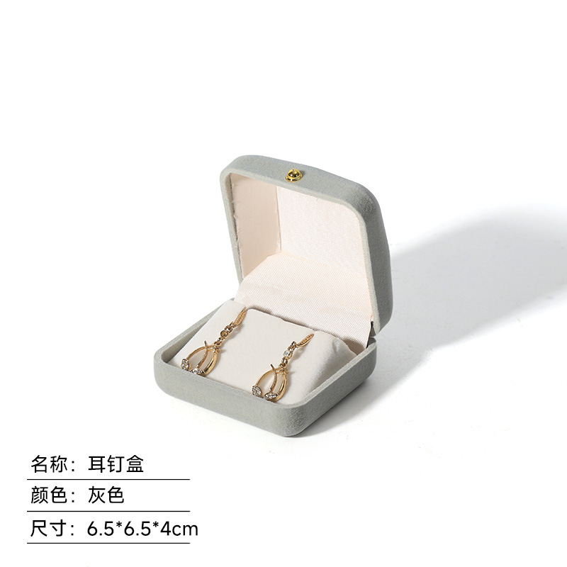 ゴールデンバックルベルベットジュエリーボックスイヤリングボックスネックレスボックスリングボックスイヤリングボックスベルベットジュエリー包装ボックスイヤリングボックス