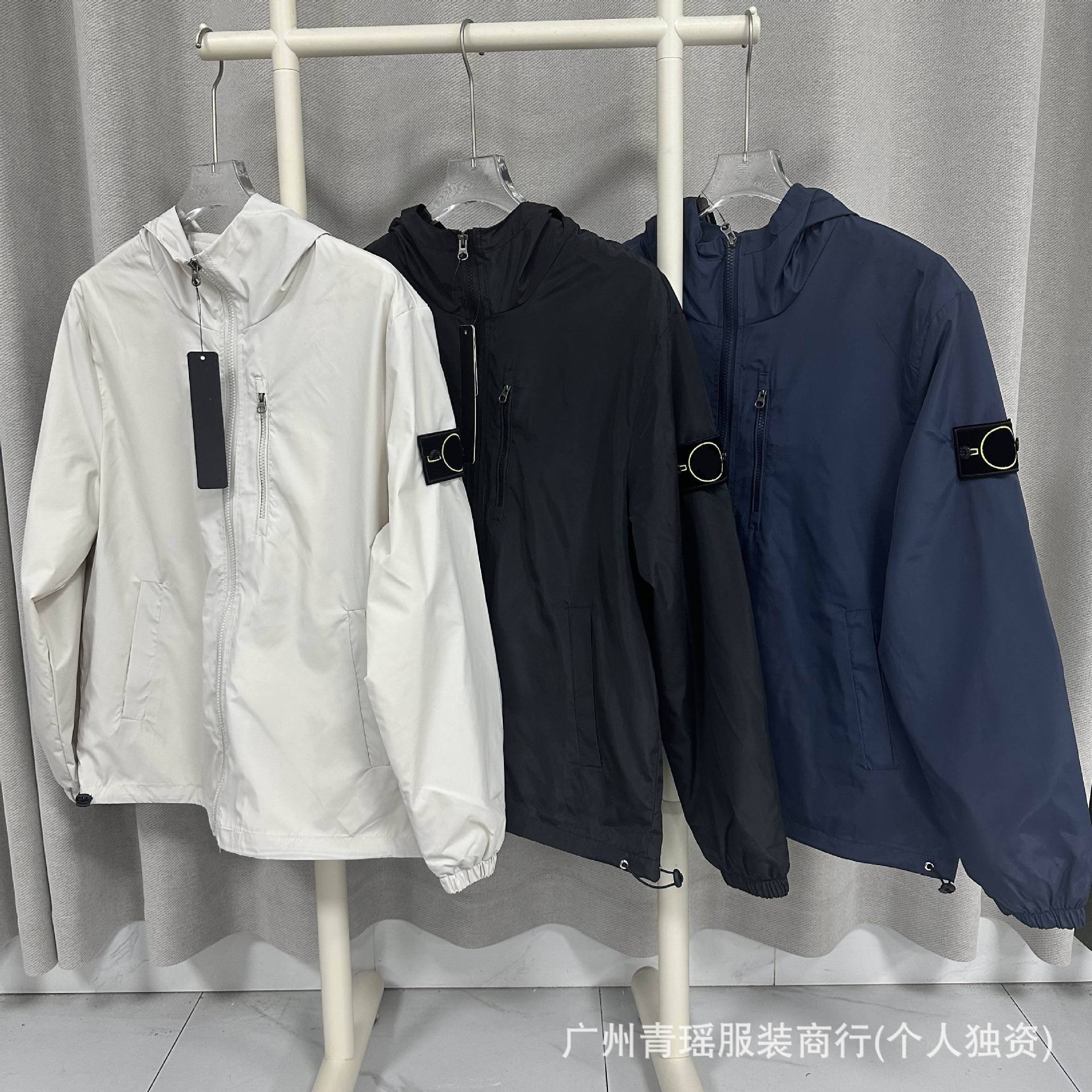 Cross-Border St Stone Armband Badge Hooded Jacket Jacket for Men and Women, European and American Trendyy Export