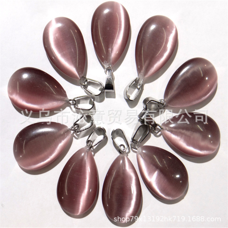 Transfronteriza AliExpress Venta caliente natural cristal ágata gema cristal plano colgante collar pendientes accesorios de la joyería