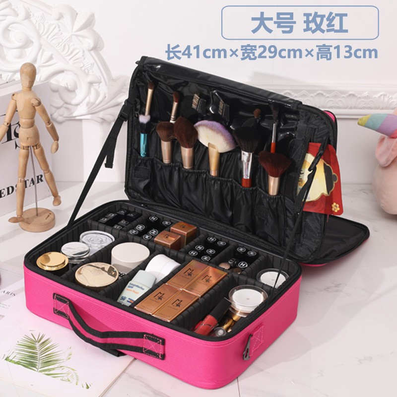 capacious cosmetic bag