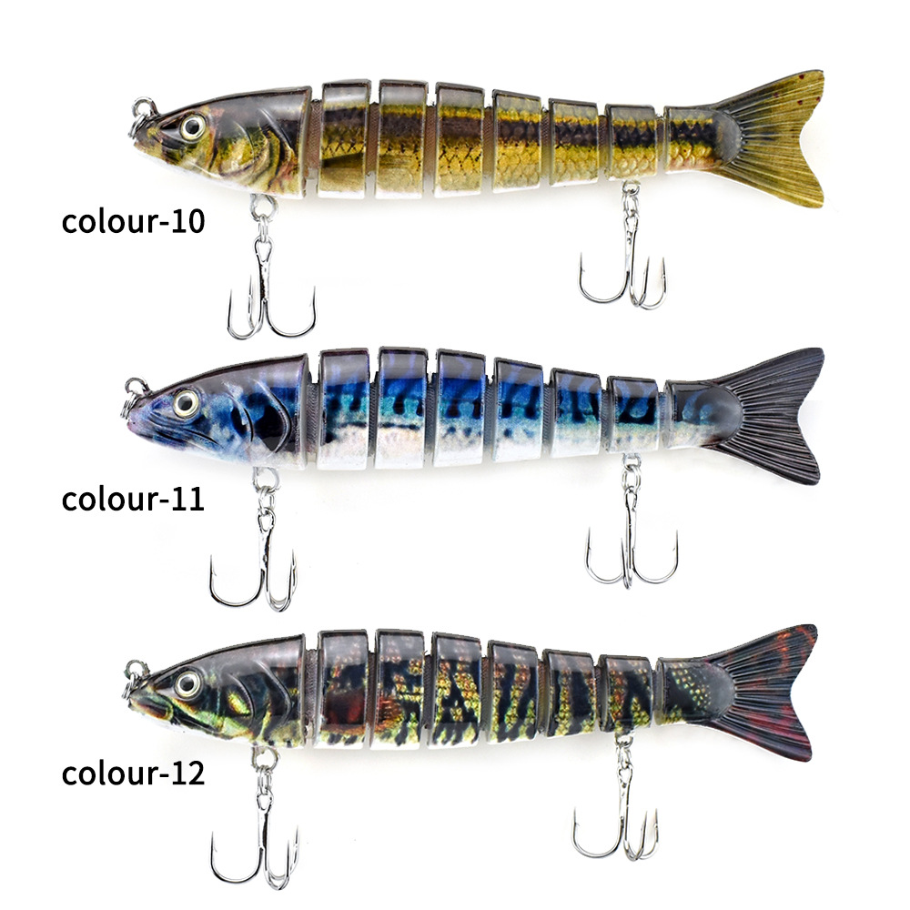 Multi Jointed Fishing Lures 18 Colors Hard Swibaits Fresh Water Bass Swimbait Tackle Gear