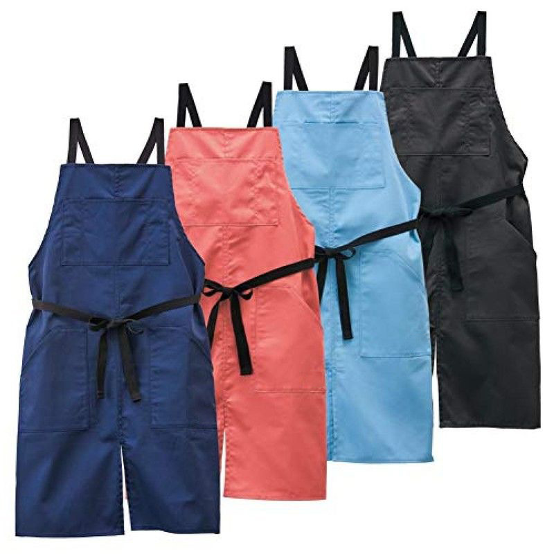 Transfronterizo Amazon poliéster algodón delantal personalizado logotipo barista ropa de trabajo abierta delantal de cocina doméstica al por mayor