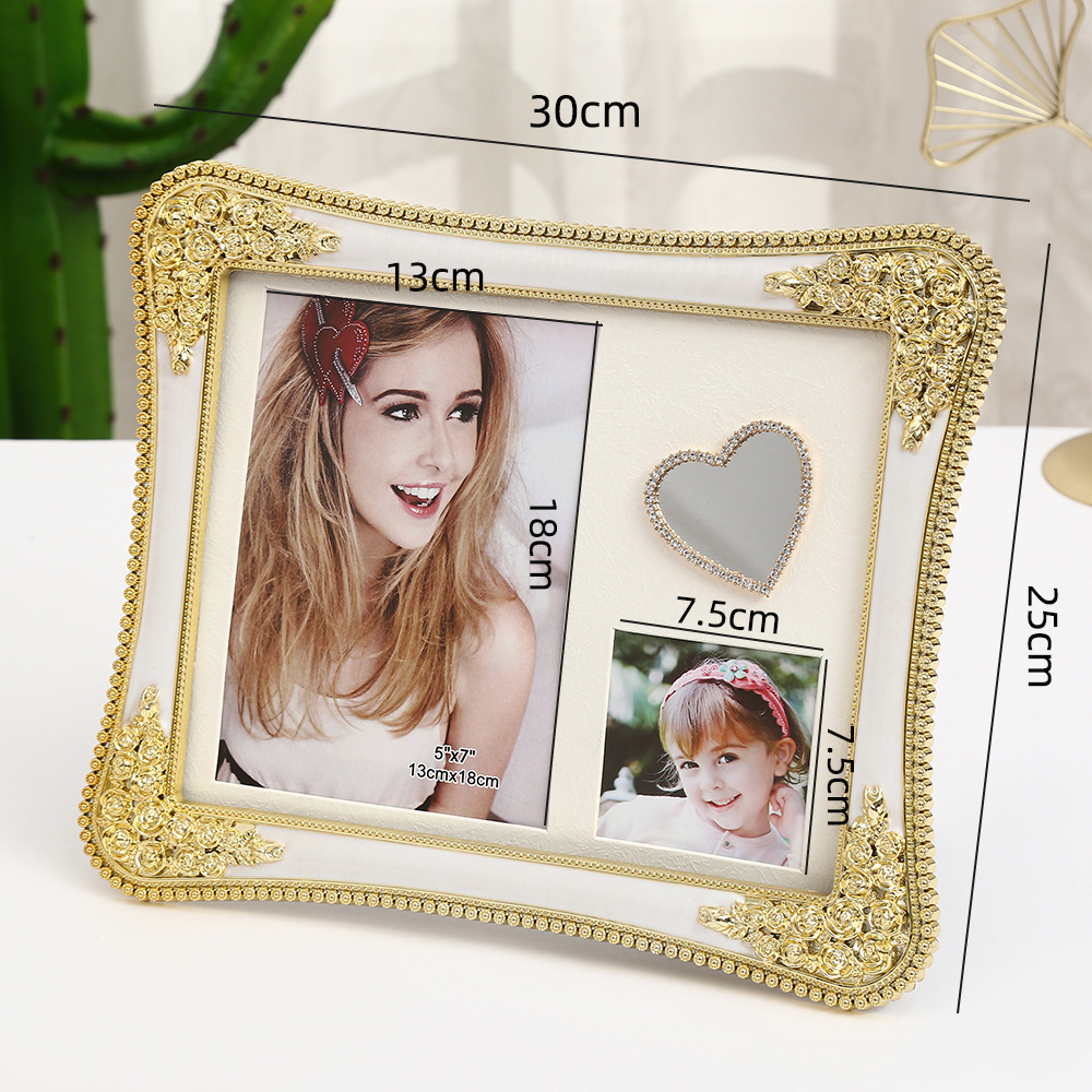 골든 화이트 7 인치 + 3 인치 + 거울