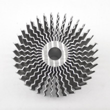 太阳花散热器氧化铝合金CNC精加工高密齿散热器铝型材厂家直供