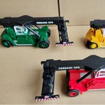 正面俊基吊车模型老款起重机模型比例1/50合金长32宽10高29厘米