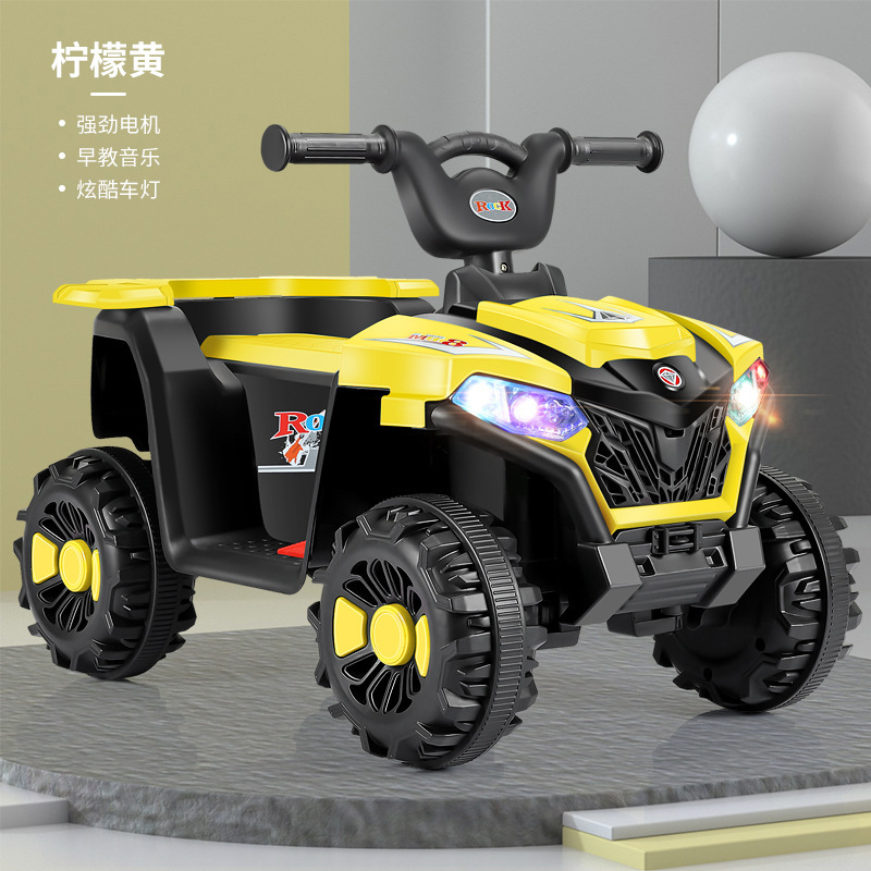 Coche eléctrico para niños de cuatro ruedas auto-conducción atv eléctrico portátil bebé coche de juguete cochecito recargable