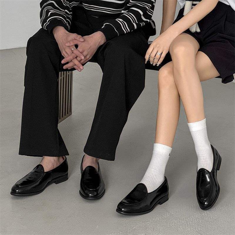 Chaussures Derby décontractées à semelle épaisse ShoeVault, rehaussantes et faciles à enfiler, pour hommes et femmes. Mocassins habillés à bout rond._voghion.com