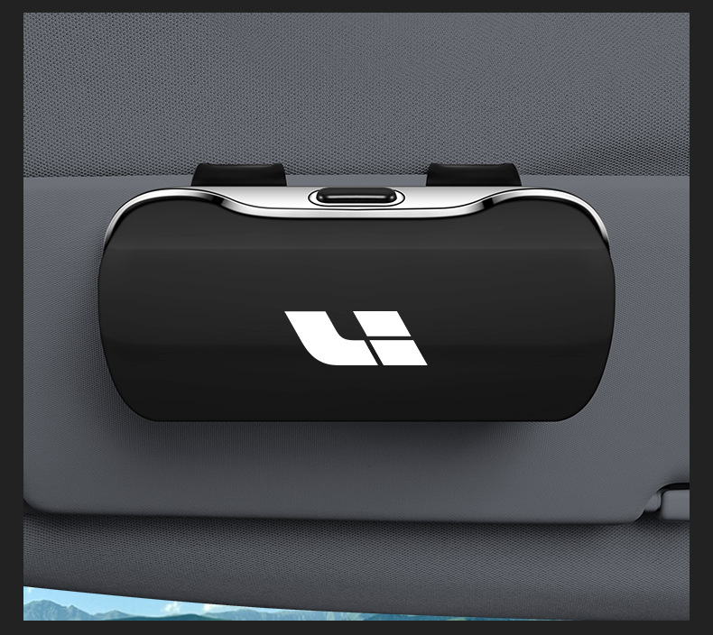 Ideal L9/L8/L7/One Car Glasses Case Car Glasses Clip Storage Box Storage Sun Visor Bill Clip