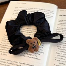 蝴蝶结小熊大肠发圈女可爱扎头发绳高级感头花新款百搭头绳发饰