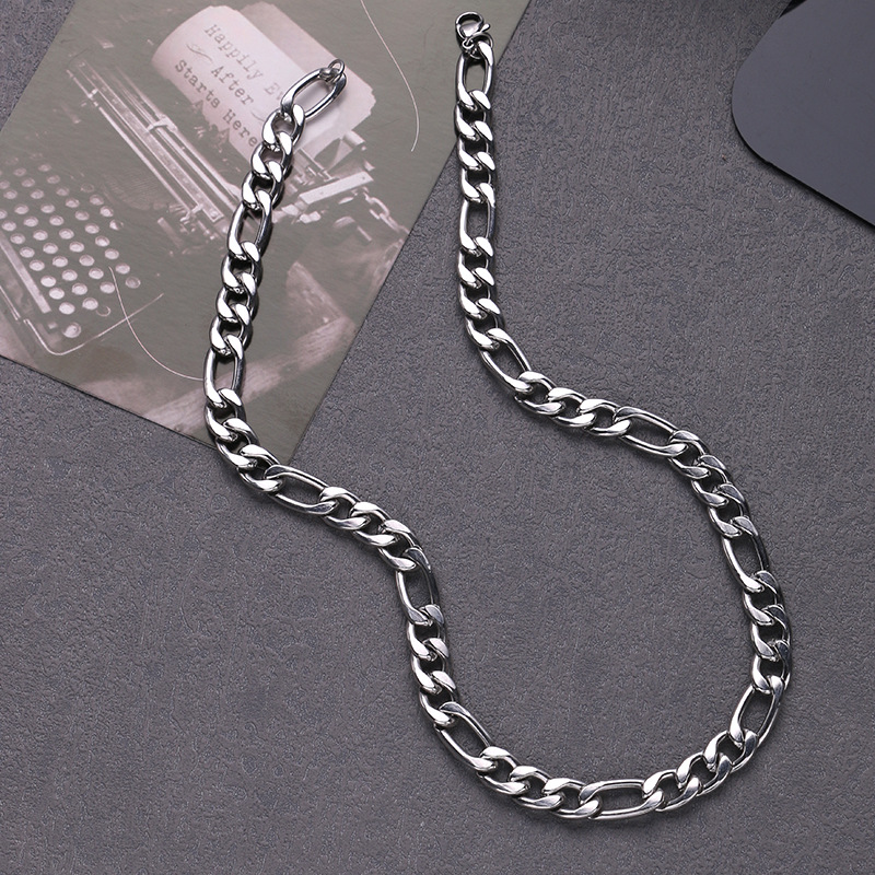 Double Layer Titanium Steel Sweater Chain For Women Elegant Style_voghion.com
