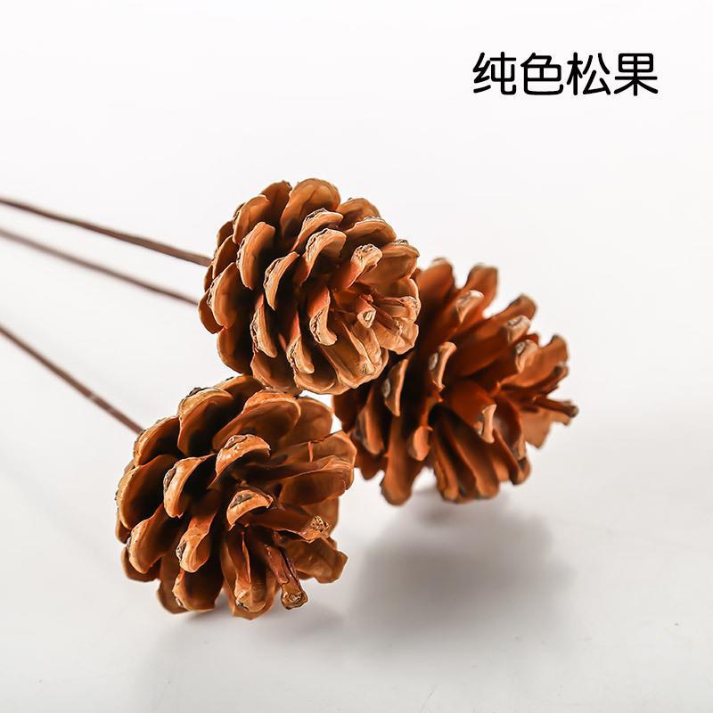 ins风干花花束DIY北欧风棉花满天星花真花束小清新家居客厅花束批