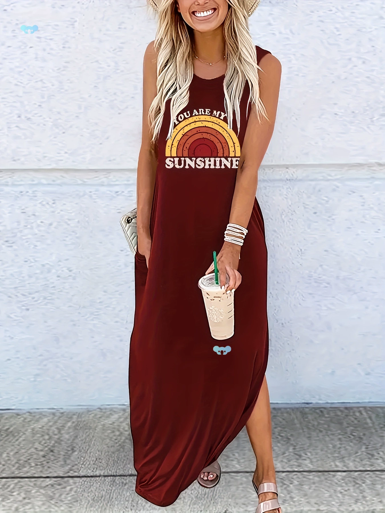 Продвинутый и элегантный однотонный женский радужный принт с