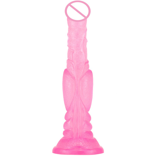 Eggless Horse Dick Large Simulated Transparent Penis Big Mac Female Dildo Sexy Alien SM Horse Whip Cross-border