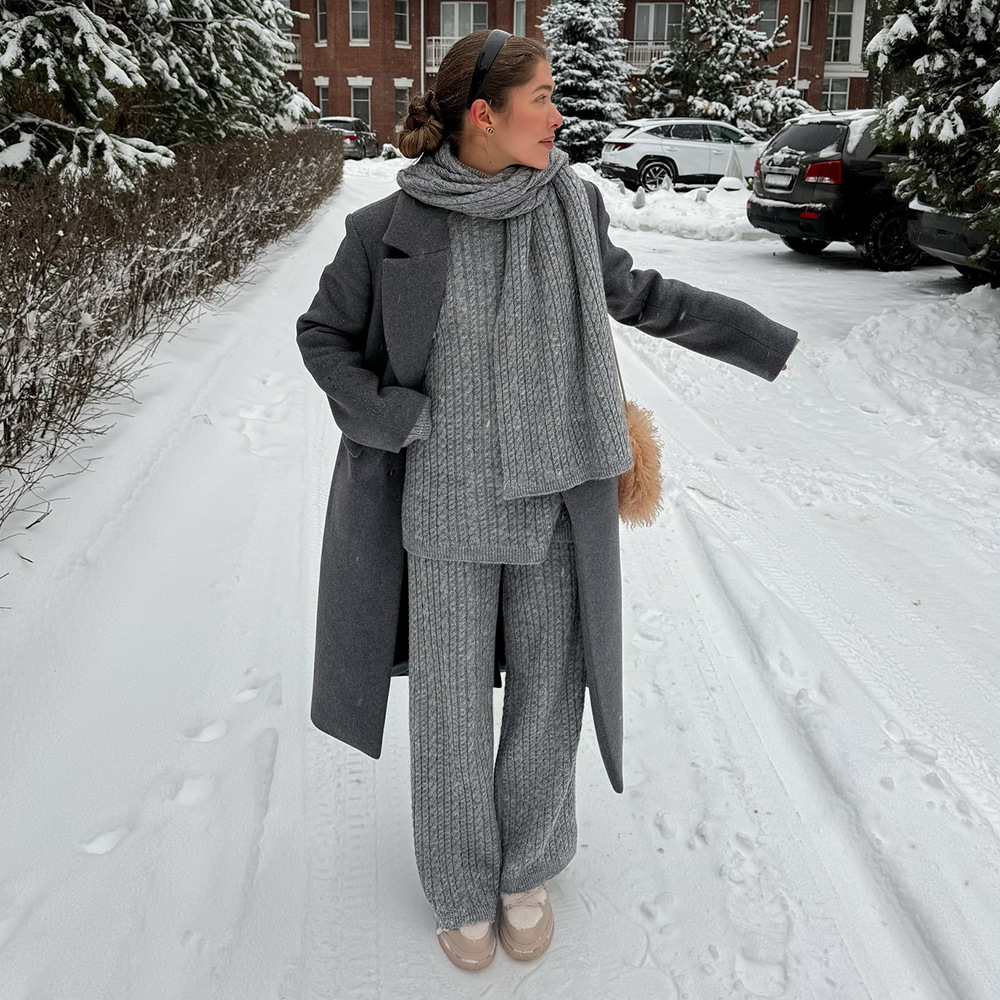Cross-Border Soft Knitted For Women, Europäisch-Amerikanischer Stil, 2025 Herbst/Winter Neuer Zopfstrickpullover und_voghion.com