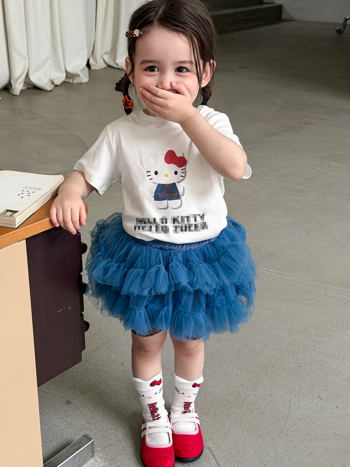 Ropa de azúcar para niños peras de red para niñas falda delgada de verano 2026 falda de pastel para niños falda corta de bebé