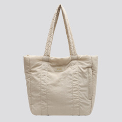 軟糯布包女學生上課單肩包大容量通勤手提包2023新款尼龍布托特包