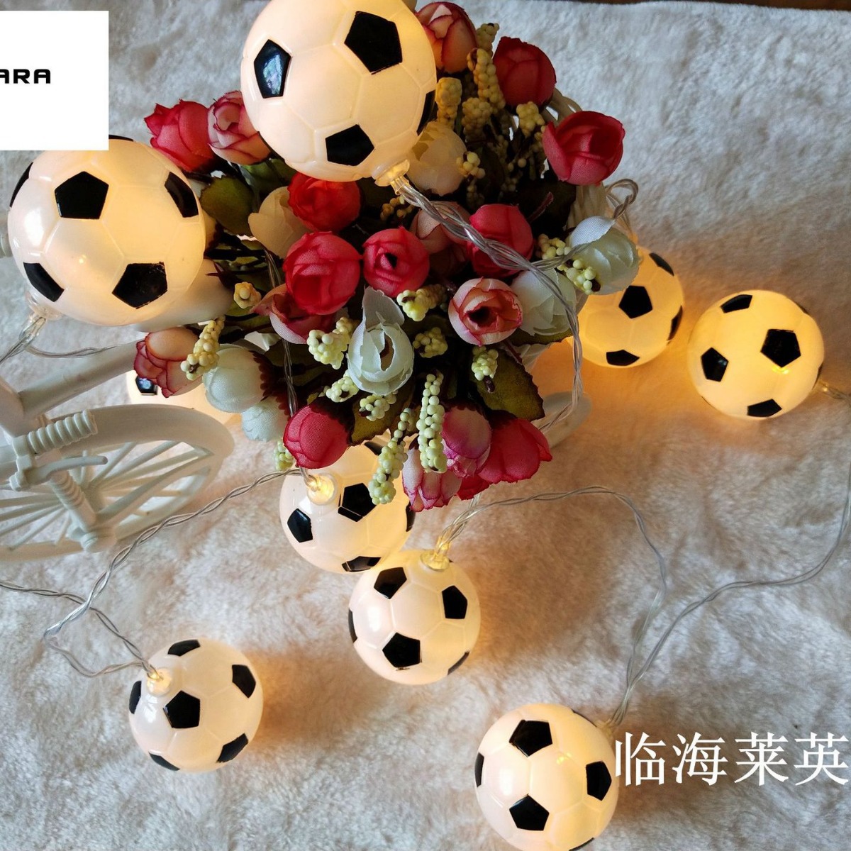 Fábrica directa led luces de cadena de fútbol Copa del Mundo tema bar KTV creativo luces decorativas