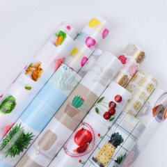 プラスチックプリントテーブルクロス防水防油キッチンキッチンキャビネットの壁テーブル