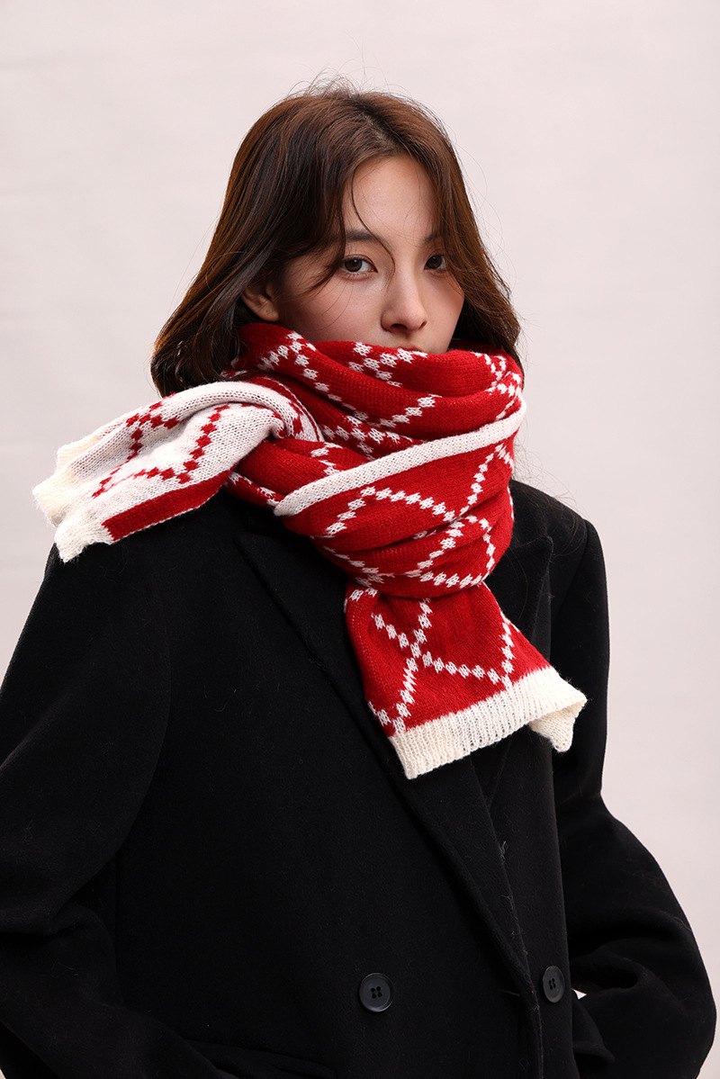 Paar-Stil für Frauen im Winter, verdickte koreanische Version, warm und luxuriös, Geburtstagsgeschenkschal für Männer_voghion.com