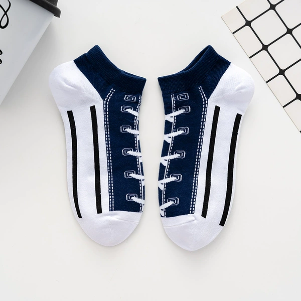 Canvas socks ~ blue