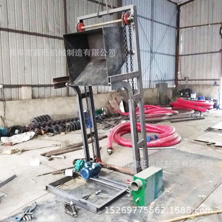 敦煌市 工地砂石单斗提升机 自动卸料垂直环链翻斗式上料机