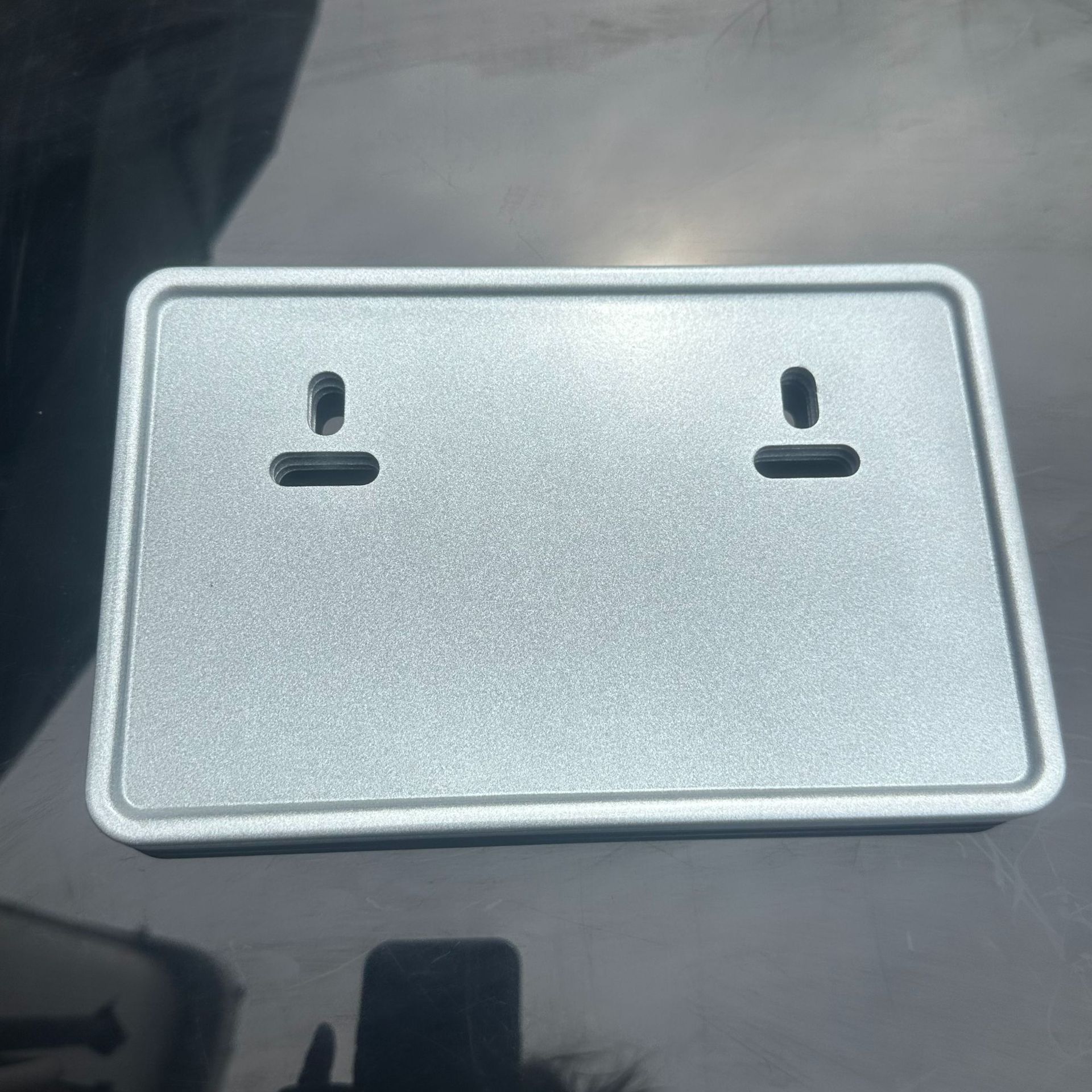 Manufacturer Wholesale Aluminum Alloy Thickened Silver-Colored Motorcycle Protection Frame License Plate Frame Compliant with New Cambodian Regulations