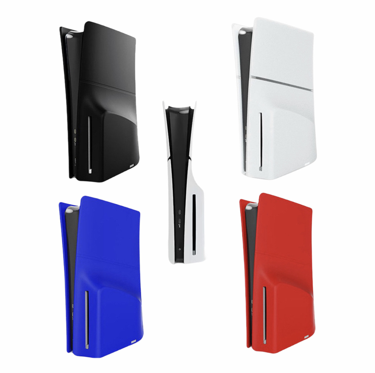PS5 Slim host funda de silicona delgada cubierta de la superficie de la máquina delgada cubierta protectora Slim host Shell cubierta protectora de silicona