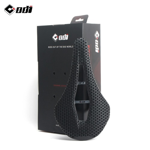 ODI bicycle riding saddle 3D printed cushion road bike competition hollow comfortable breathable carbon fiber cushion