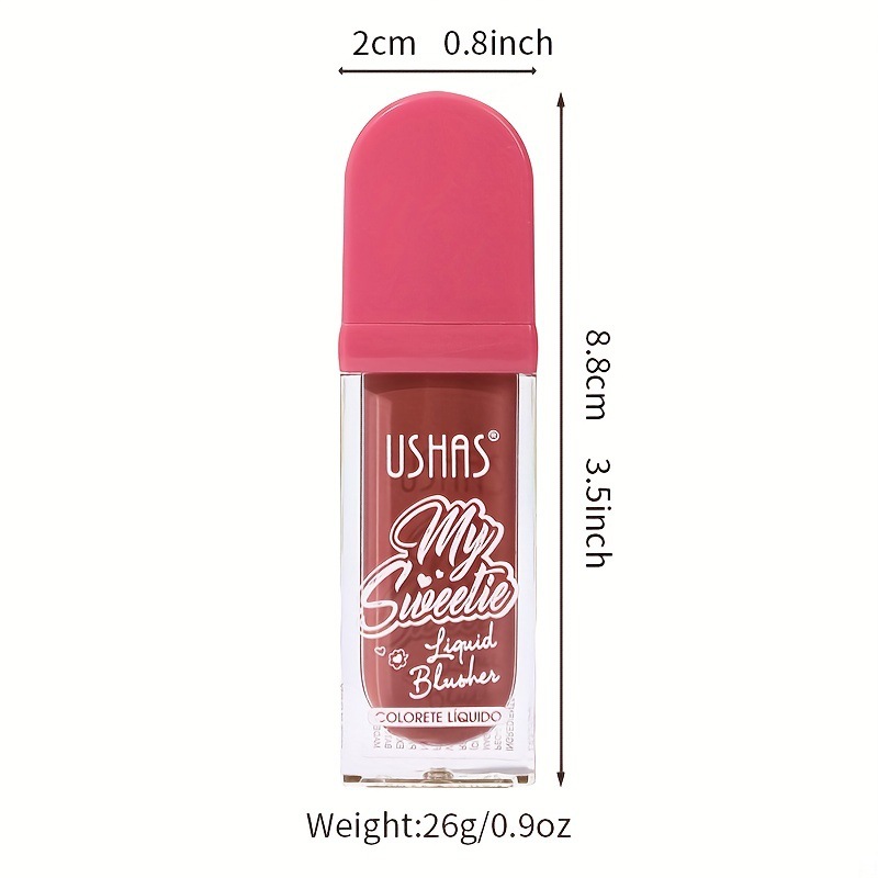 USHAS líquido blush transfronterizo gel blush crema blush brillante blush líquido FS421
